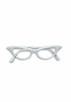 Forum Novelties, Inc 50s White Rhinestone Glasses