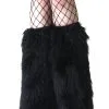 Fun Costumes Adult Black Furry Boot Covers -Halloween Costumes Shop adult black furry boot covers