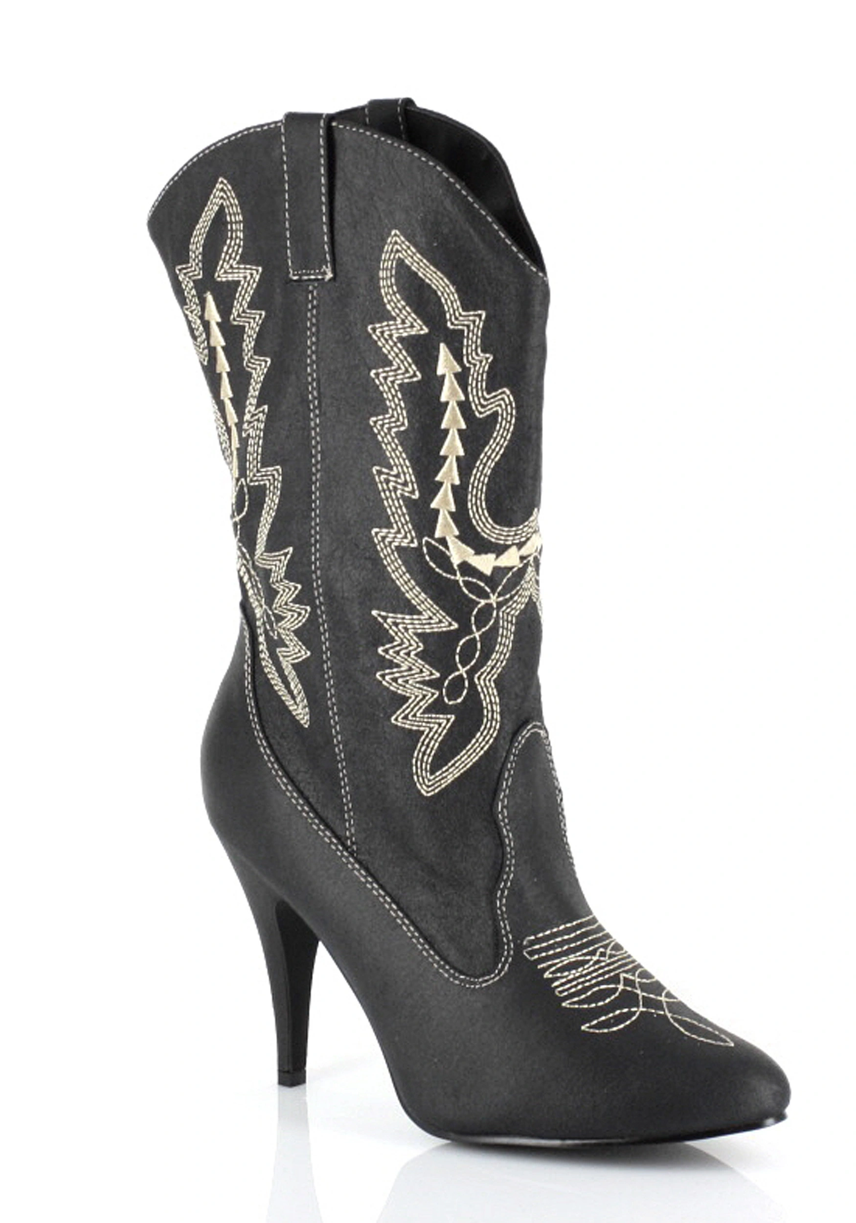 Ellie Adult Black Cowgirl Boots 3 Ellie Adult Black Cowgirl Boots