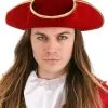 Elope Rum Pirate Red Costume Hat For Adults -Halloween Costumes Shop adult rum pirate red hat