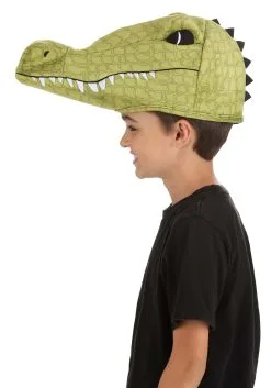 Elope Plush Alligator Costume Hat -Halloween Costumes Shop alligator plush hat alt 2