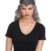 Fun World Black Flexible Glitter Crown For Women -Halloween Costumes Shop black flexible glitter crown