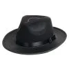 Partytime Costume & Lingerie (Yiwu) Factory Black Gangster Fedora Hat -Halloween Costumes Shop black gangster hat