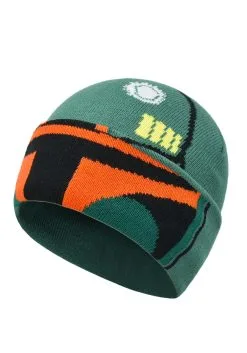 Concept One Accessories Star Wars Boba Fett Big Face Roll Down Intarsia Beanie -Halloween Costumes Shop boba fett big face roll down intarsia beanie alt 2