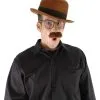Elope Bowler Brown Hat 2 Elope Bowler Brown Hat -Halloween Costumes Shop bowler brown