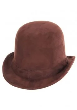 Elope Brown Derby Top Hat -Halloween Costumes Shop brown derby hat alt 1