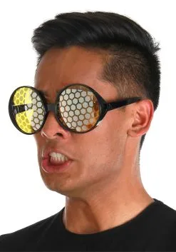 Elope Black/Yellow Bug Eyes Glasses