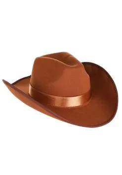 Elope Brown Western Outlaw Vigilante Cowboy Costume Hat 8 Elope Brown Western Outlaw Vigilante Cowboy Costume Hat -Halloween Costumes Shop cowboy hat brown alt 2