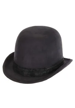 Elope Black Derby Top Hat -Halloween Costumes Shop derby hat black alt 1
