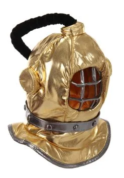 Elope Gold Diving Bell Plush Helmet -Halloween Costumes Shop diving bell plush helmet alt 2