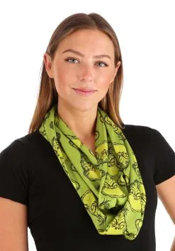 Elope Dr. Seuss The Grinch Jersey Scarf For Women -Halloween Costumes Shop dr seuss the grinch jersey scarf alt 4