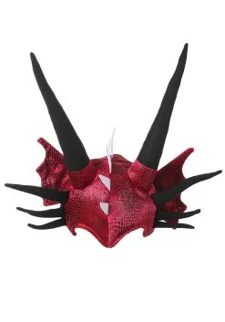 Elope Soft Horned Dragon Costume Hat Accessory -Halloween Costumes Shop dragon plush hat alt 2