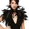 Smiffys Fever Feather Bolero -Halloween Costumes Shop fever feather bolero