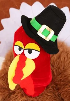 Elope Gobbler Plush Hat 14 Elope Gobbler Plush Hat -Halloween Costumes Shop gobbler plush hat alt 5