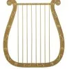 Woo Hing Golden Harp Costume Accessory 2 Woo Hing Golden Harp Costume Accessory -Halloween Costumes Shop gold harp accessory