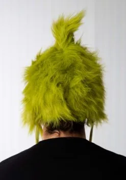 Elope Deluxe Grinch Hoodie Hat -Halloween Costumes Shop green grinch character hoodie alt 3