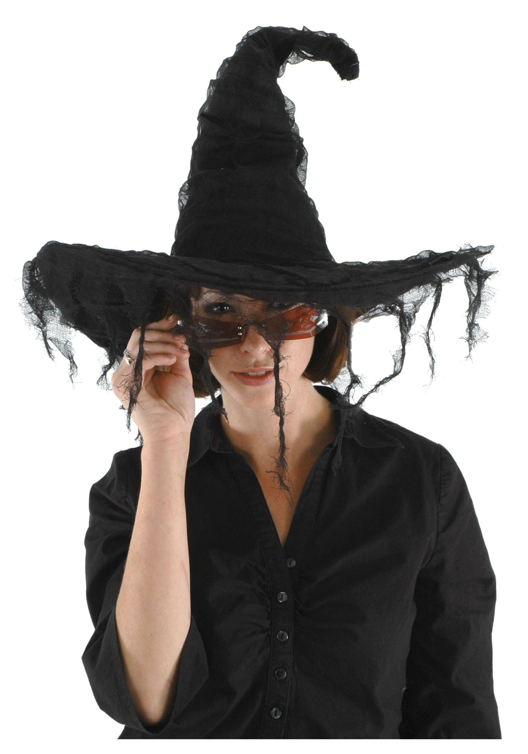 Elope Grunge Witch Black Costume Hat Accessory 3 Elope Grunge Witch Black Costume Hat Accessory