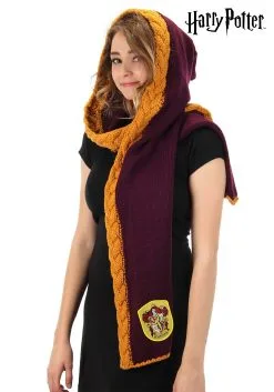 Elope Gryffindor Knit Maroon And Gold Hood