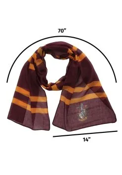 Elope Hogwarts Gryffindor Lightweight Scarf -Halloween Costumes Shop gryffindor lightweight scarf alt 2