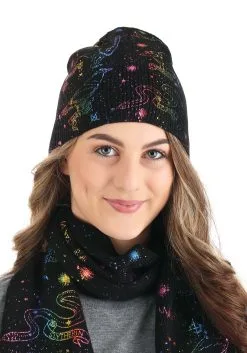 Elope Hogwarts House Emblem Constellations-Knit Hat -Halloween Costumes Shop hogwarts house emblem constellation knit hat alt 3