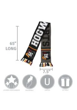 Elope Hogwarts Winter Reversible Knit Scarf -Halloween Costumes Shop hogwarts reversible knit scarf alt 3