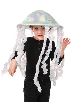 Elope Holographic Jellyfish Soft Hat -Halloween Costumes Shop holographic jellyfish plush hat alt 1