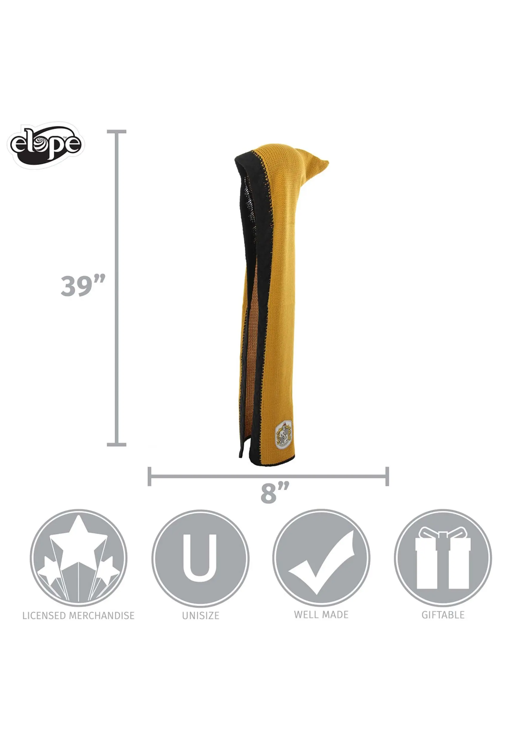 Elope Hufflepuff Knit Warm Hood 6 Elope Hufflepuff Knit Warm Hood - Image 4