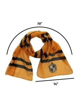 Elope Hogwarts Hufflepuff Lightweight Scarf -Halloween Costumes Shop hufflepuff lightweight scarf alt 2