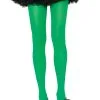 LEG AVENUE Kelly Green Nylon Tights