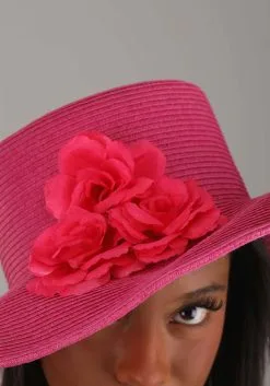 Elope Women's Kentucky Derby Pink Hat -Halloween Costumes Shop kentucky derby ladies hat alt 2