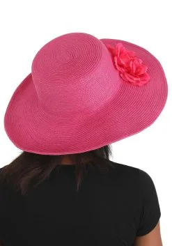 Elope Women's Kentucky Derby Pink Hat -Halloween Costumes Shop kentucky derby ladies hat alt 3