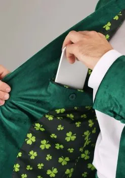 Haizhilan Garment CO., LTD Green Leprechaun Suit Costume For Men 18 Haizhilan Garment CO., LTD Green Leprechaun Suit Costume For Men -Halloween Costumes Shop mens green leprechaun suit costume 2