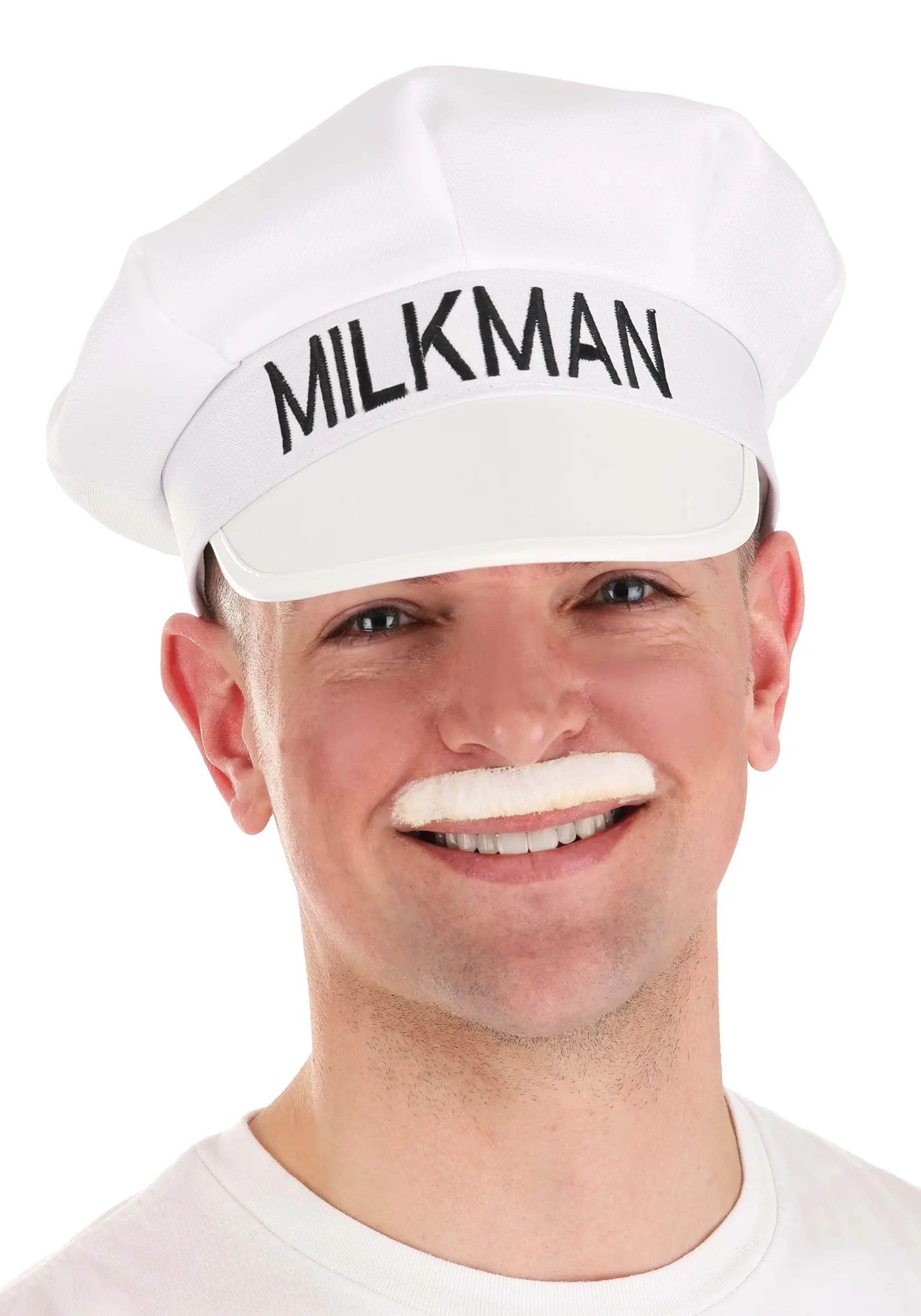 H.M. Smallwares Milkman Hat And Mustache Costume Accessory Kit 3 H.M. Smallwares Milkman Hat And Mustache Costume Accessory Kit