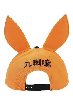 Bioworld Merchandising / Independent Sales Naruto Kurama Big Face 3D Flat Bill Snapback Hat -Halloween Costumes Shop naruto kurama big face 3d flat bill snapback alt 1