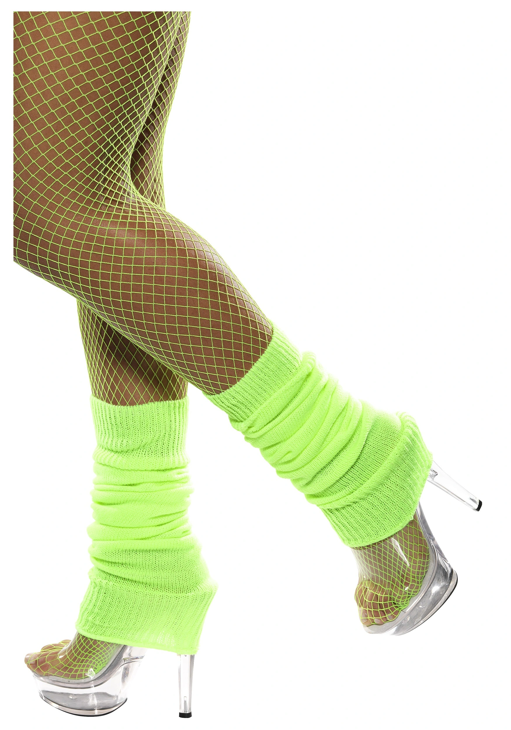 Smiffys Neon Green Leg Warmers 3 Smiffys Neon Green Leg Warmers