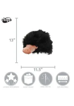 Elope Fantastic Beast | Niffler Plush Hat -Halloween Costumes Shop niffler plush hat alt 4