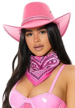 Forplay Old Town Adult Pink Cowboy Hat
