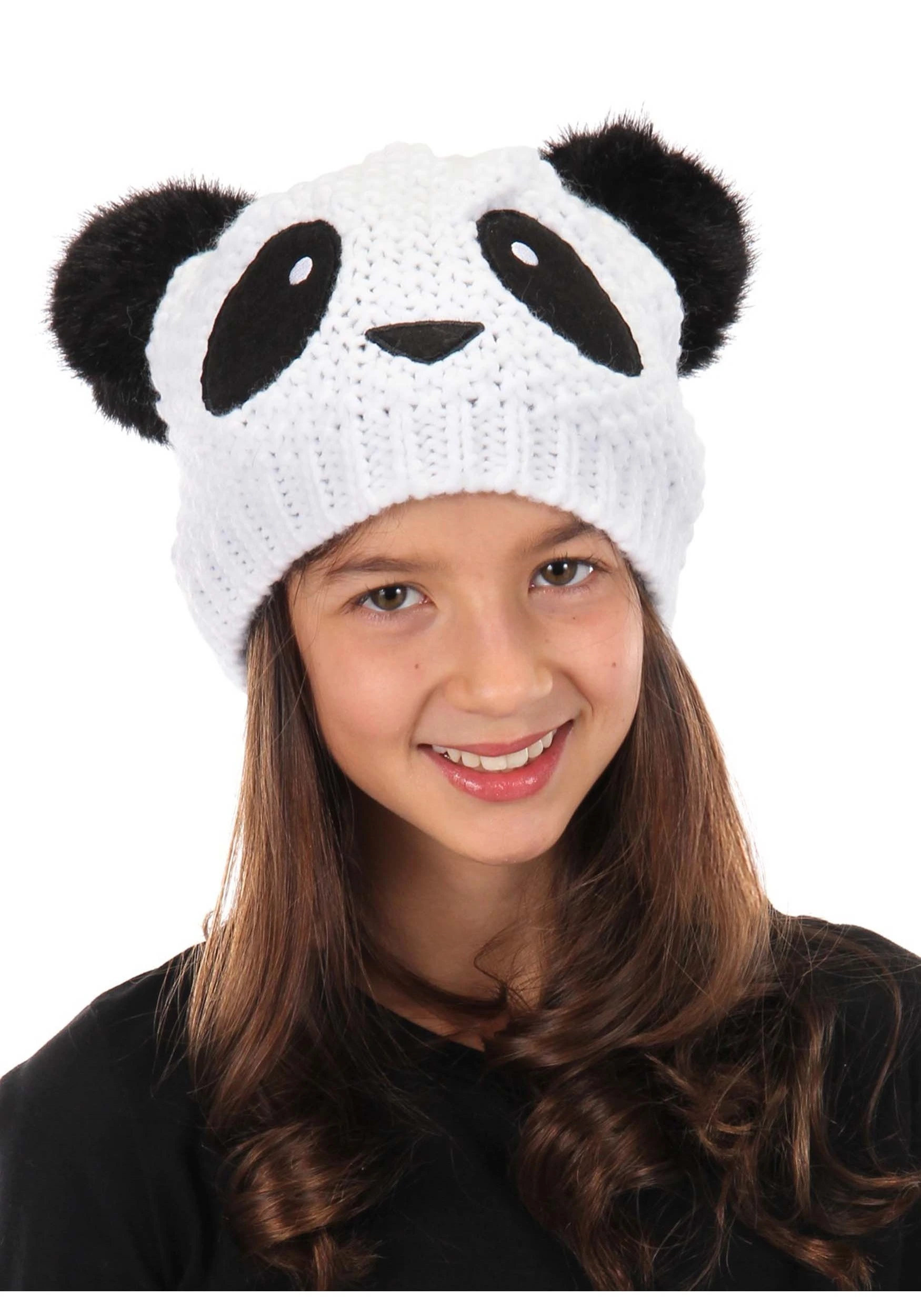 Elope Panda Knit Adult Beanie 4 Elope Panda Knit Adult Beanie - Image 2