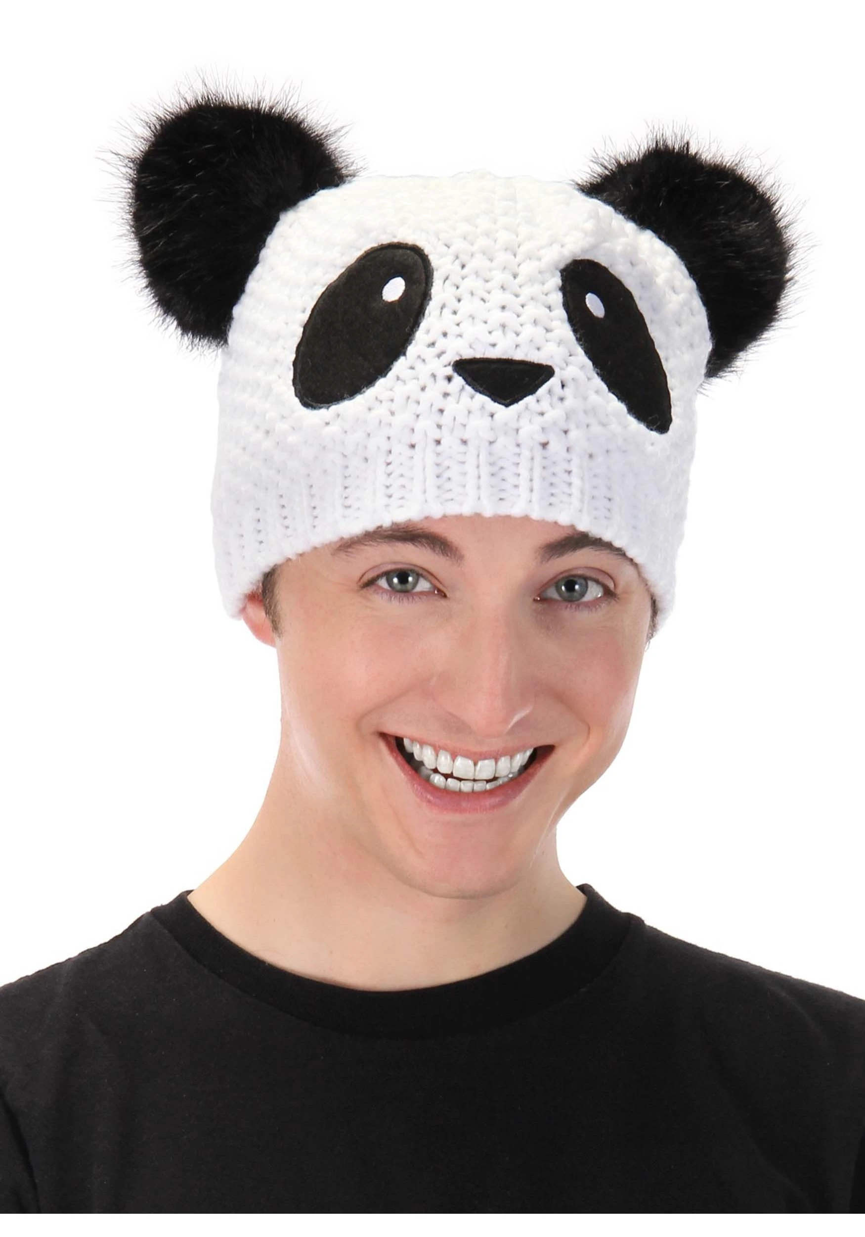 Elope Panda Knit Adult Beanie 3 Elope Panda Knit Adult Beanie
