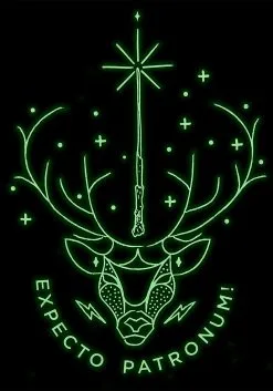 Elope Harry Potter Patronus Glow Knit Scarf -Halloween Costumes Shop patronus glow knit scarf alt 2