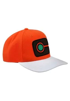 Bioworld Merchandising / Independent Sales Pokemon Ash Ketchum Journeys Embroidered Pre-Curved Snapback Hat -Halloween Costumes Shop pokemon ash ketchum journeys embroidered hat alt 3