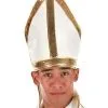 Elope White Pope Plush Hat -Halloween Costumes Shop pope plush hat