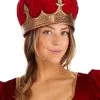 Elope Queen Plush Costume Crown -Halloween Costumes Shop queen plush crown