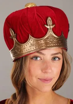 Elope Queen Plush Costume Crown -Halloween Costumes Shop queen plush crown alt 1