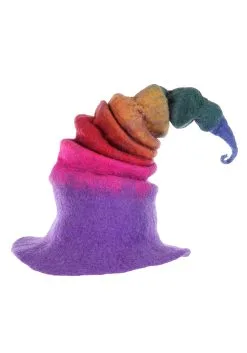 Elope Adult Rainbow Borealis Heartfelted Witch Costume Hat -Halloween Costumes Shop rainbow borealis heartfelted witch hat alt 5