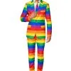 Opposuits Men's Rainbow Suitmeister Suit Costume