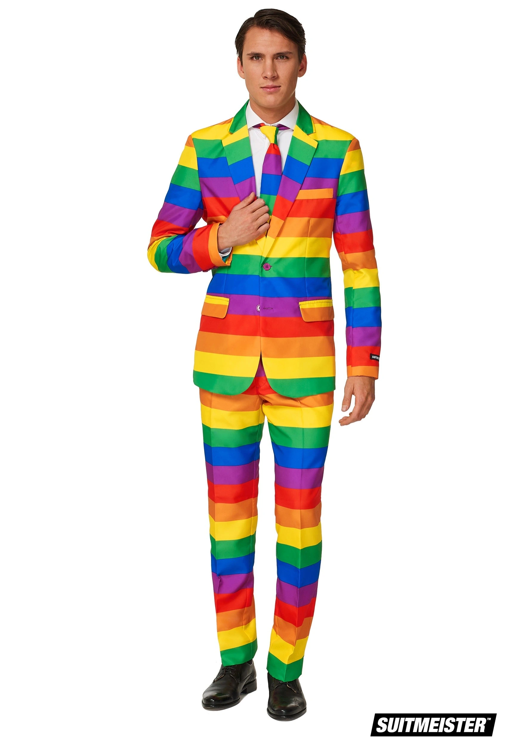 Opposuits Men's Rainbow Suitmeister Suit Costume 3 Opposuits Men's Rainbow Suitmeister Suit Costume
