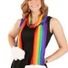 Elope Rainbow Plush Scarf With A Hidden Pocket 2 Elope Rainbow Plush Scarf With A Hidden Pocket -Halloween Costumes Shop rainbow plush scarf with hidden pocket