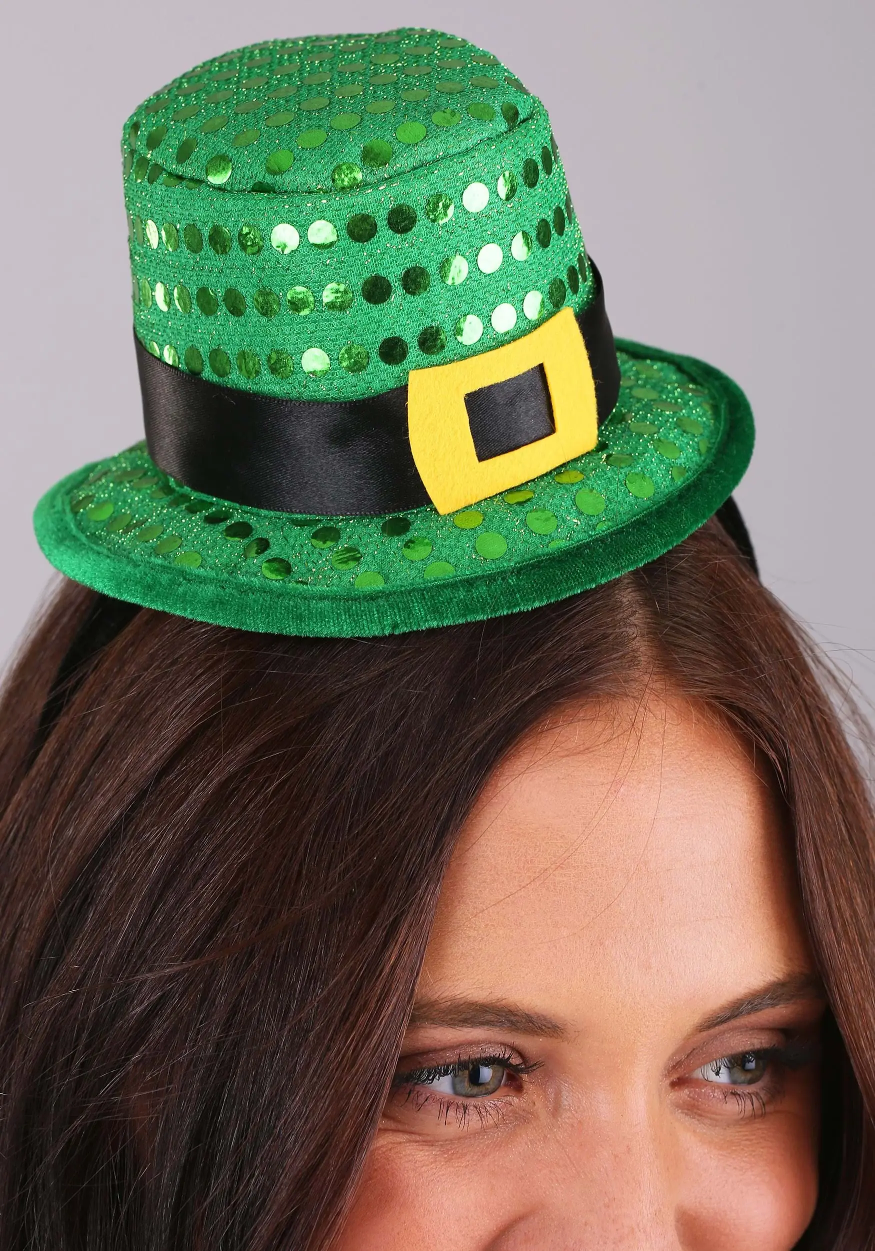 Elope Sequin Mini Leprechaun Hat Headband 4 Elope Sequin Mini Leprechaun Hat Headband - Image 2