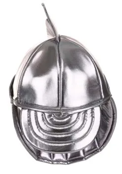 Elope Silver Knight Soft Costume Helmet Accessory -Halloween Costumes Shop silver knight plush helmet alt 4